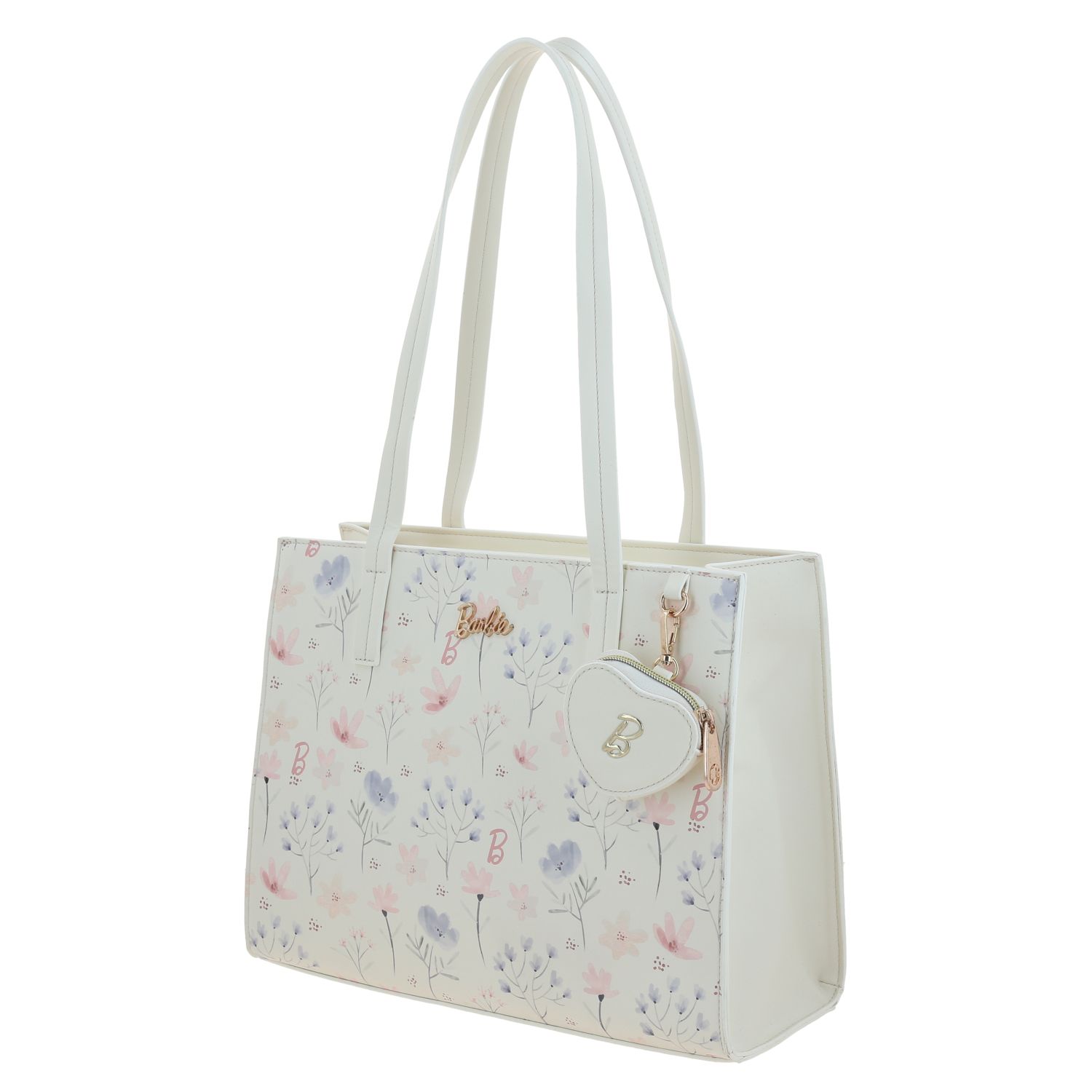 Bolsa grande para dama Barbie blanco | Tote elegante casual 2