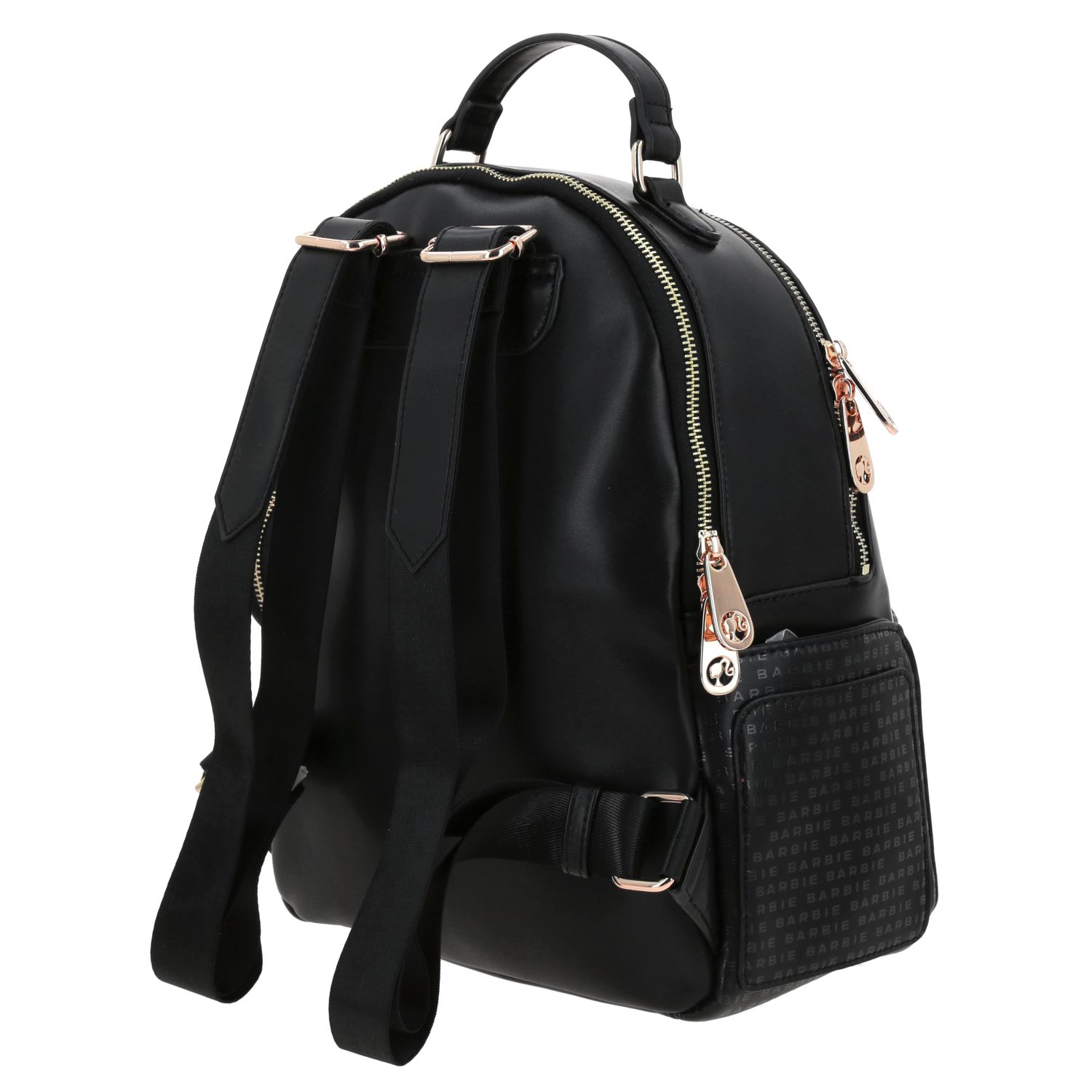 Mochila para dama Barbie by Chenson negra con estilo y funcionalidad 5
