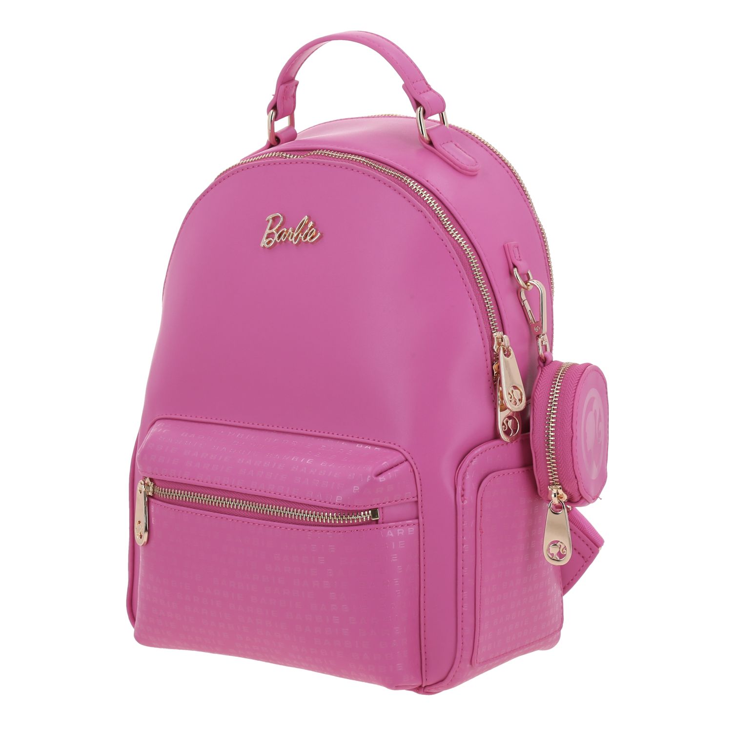 Mochila casual para dama Barbie by Chenson rosa con doble compartimento 2