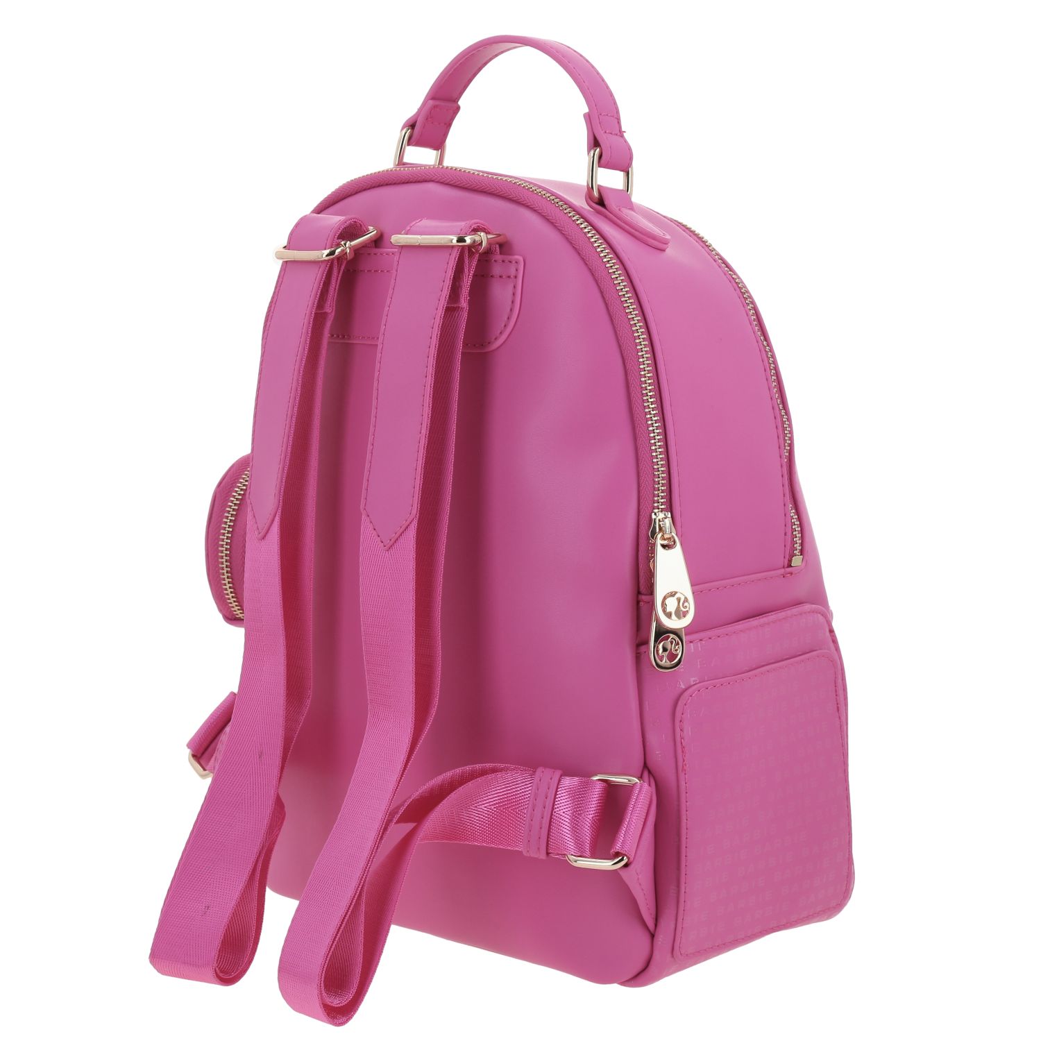 Mochila casual para dama Barbie by Chenson rosa con doble compartimento 5