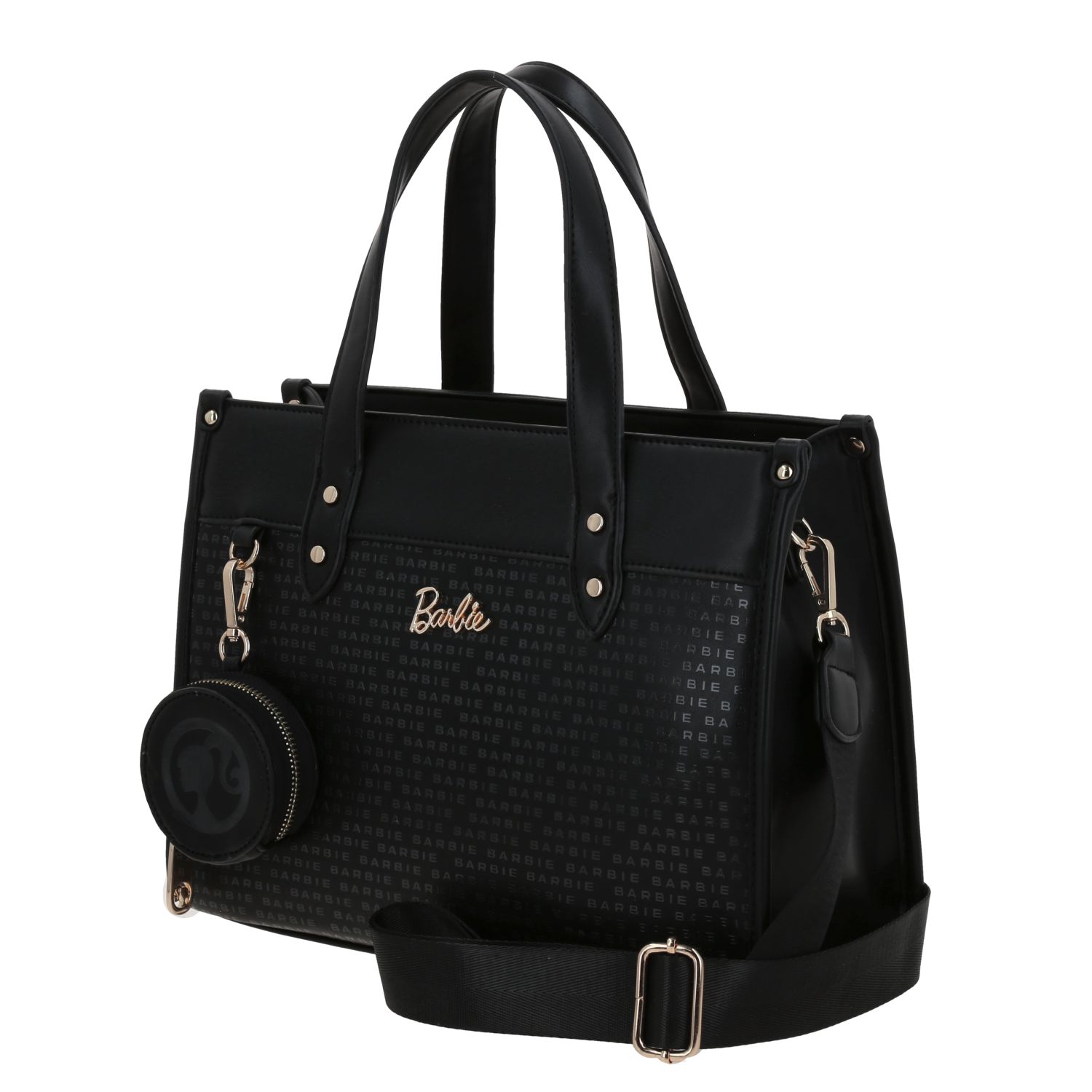 Bolsa de Mano para Dama Barbie by Chenson Color Negro con Estilo Moderno 2