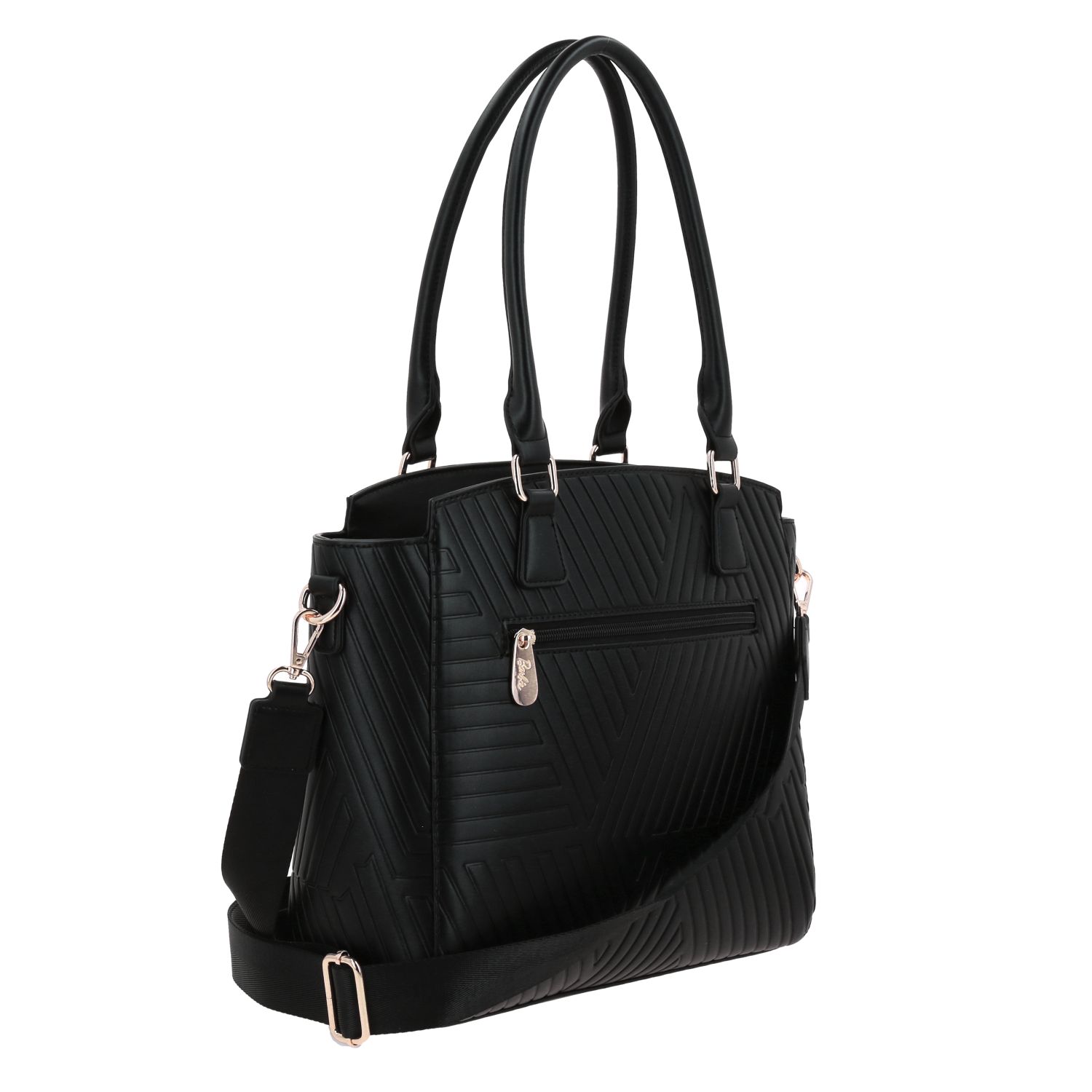 Bolsa Grande Barbie by Chenson Negro - Tote para Dama 3