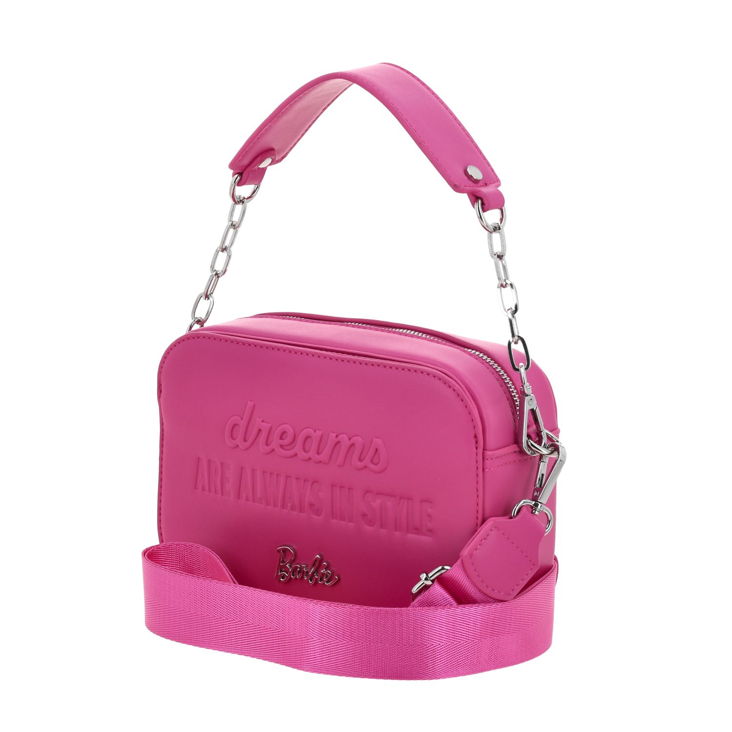 Bolsa de Lado Barbie Rosa - Bandolera para Dama con Cierre 2