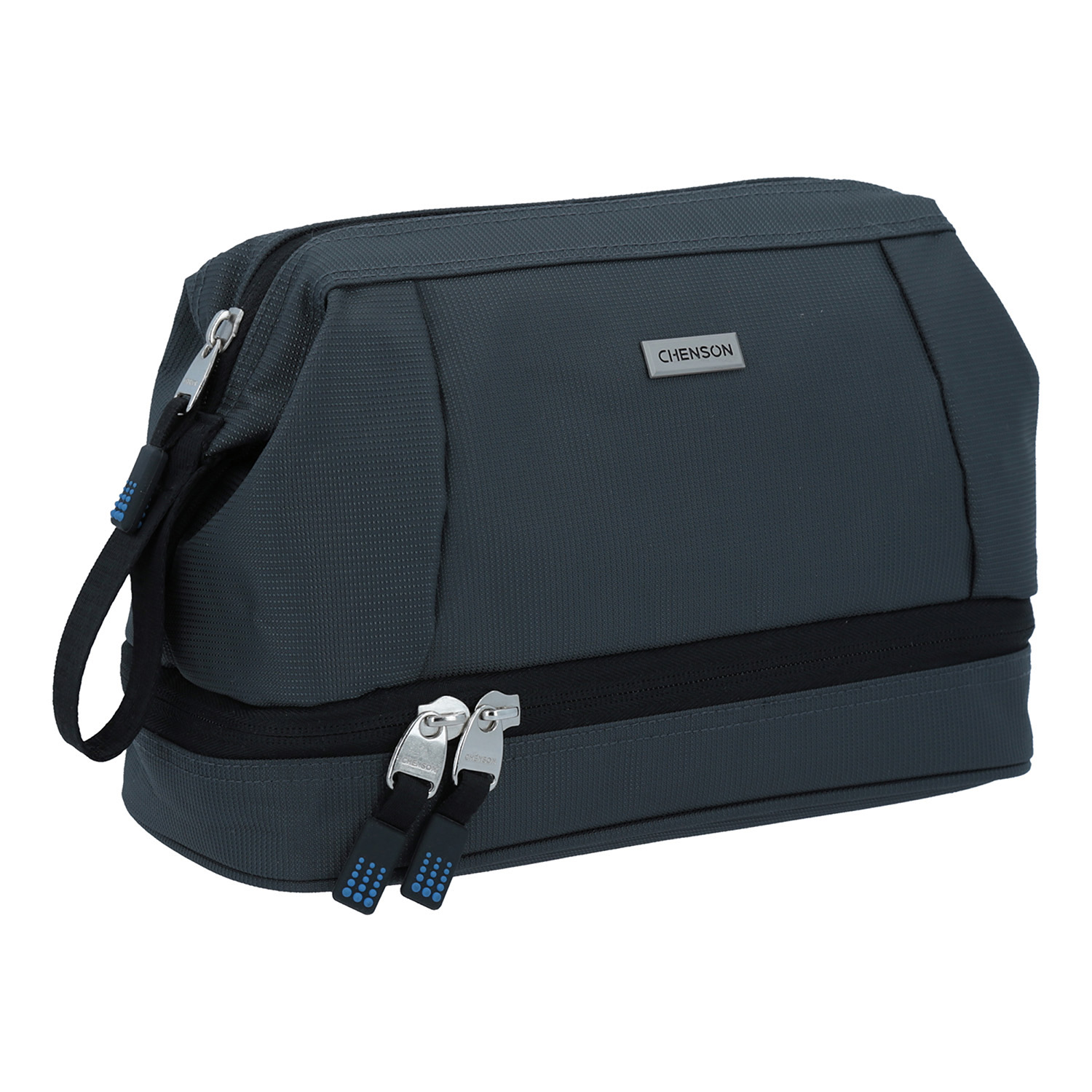 Neceser Chenson Clásico gris con amplio compartimento y diseño elegante - vista 2