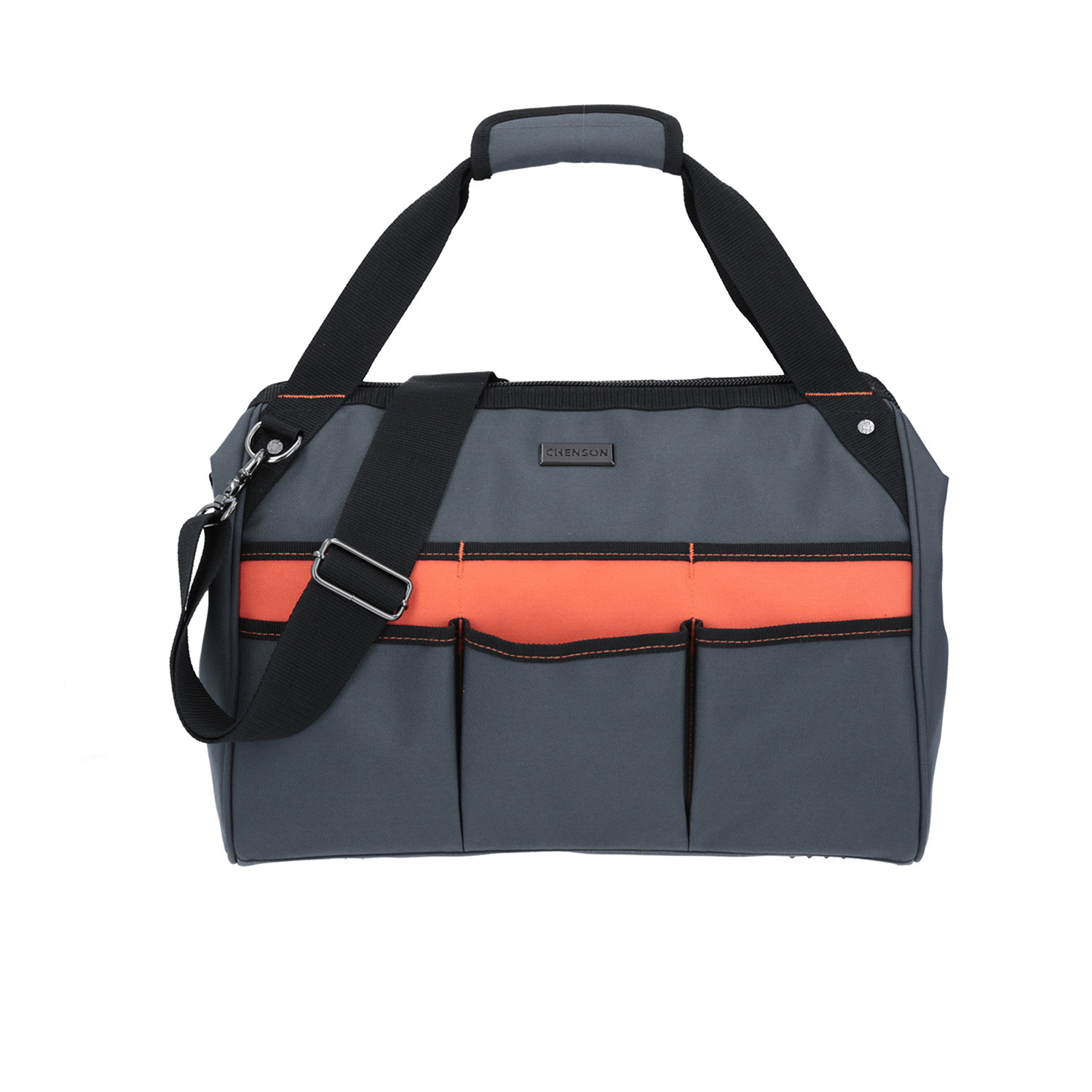 Porta Herramientas Chenson Clásico gris con organizadores externos