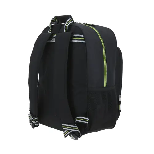 Mochila escolar Chenson Clásico negra con diseño funcional y amplio espacio 5