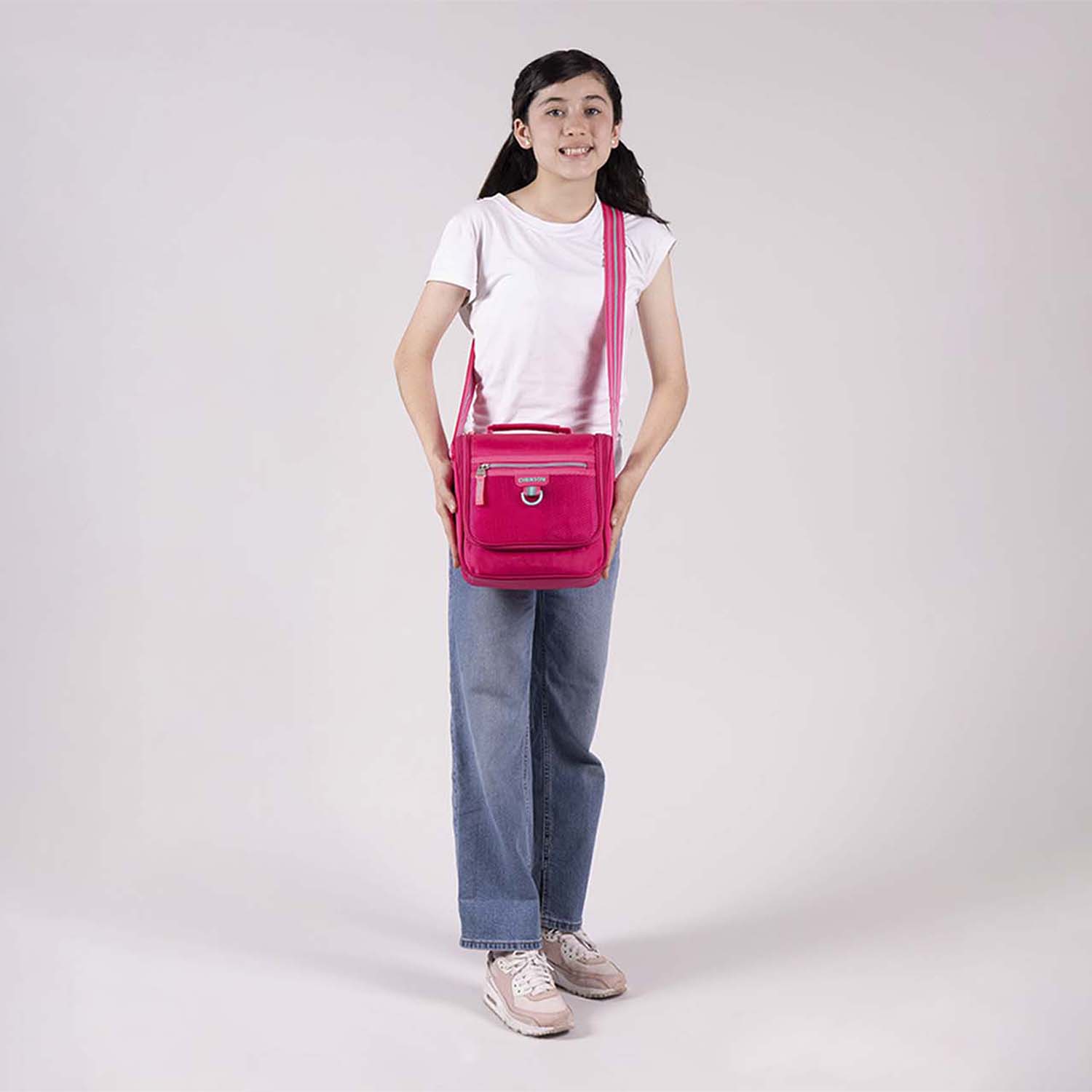 Lonchera escolar térmica Chenson Clásico rosa con diseño práctico - vista 2