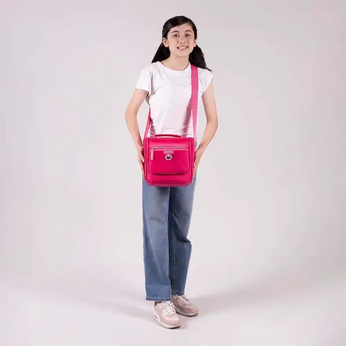 Lonchera escolar térmica Chenson Clásico rosa con diseño práctico - vista 2