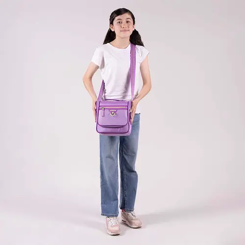 Lonchera escolar térmica Chenson Clásico color uva - Diseño práctico y moderno - vista 2
