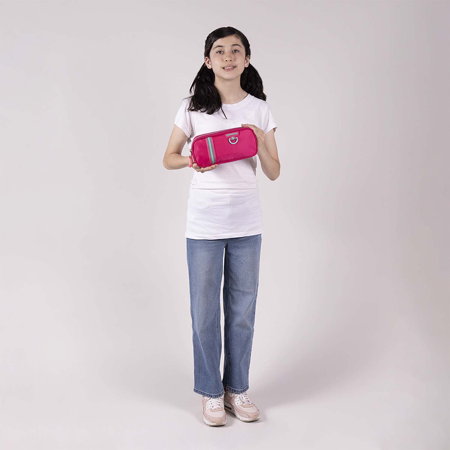Lapicera Rosa Chenson Clásico - Estuche Escolar Doble Compartimento - vista 2