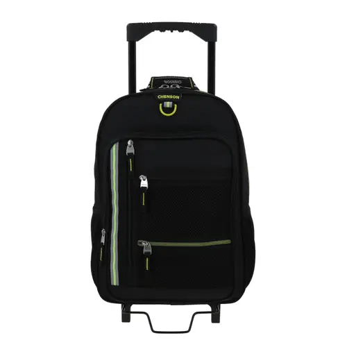 Mochila con Ruedas Chenson Clásico Negra para Primaria - Diseño Elegante 1