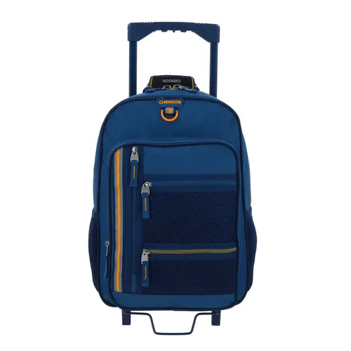 Mochila con Ruedas Chenson Clásico Azul para Primaria - Diseño y Calidad 1