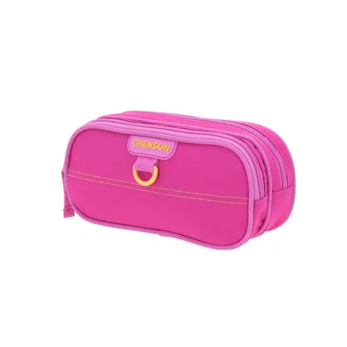 Lapicera escolar fucsia Chenson Clásico con doble compartimento - vista 2