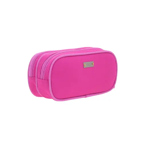 Lapicera escolar fucsia Chenson Clásico con doble compartimento 3