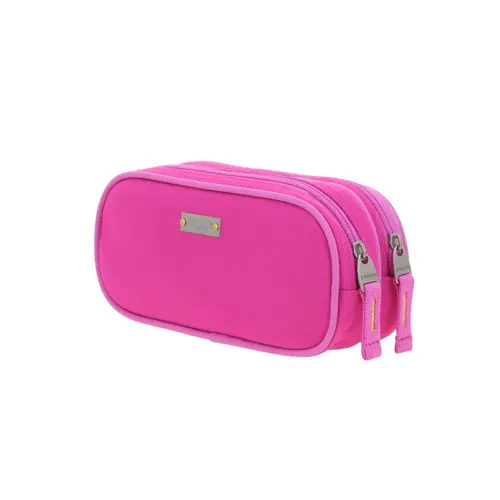 Lapicera escolar fucsia Chenson Clásico con doble compartimento 5