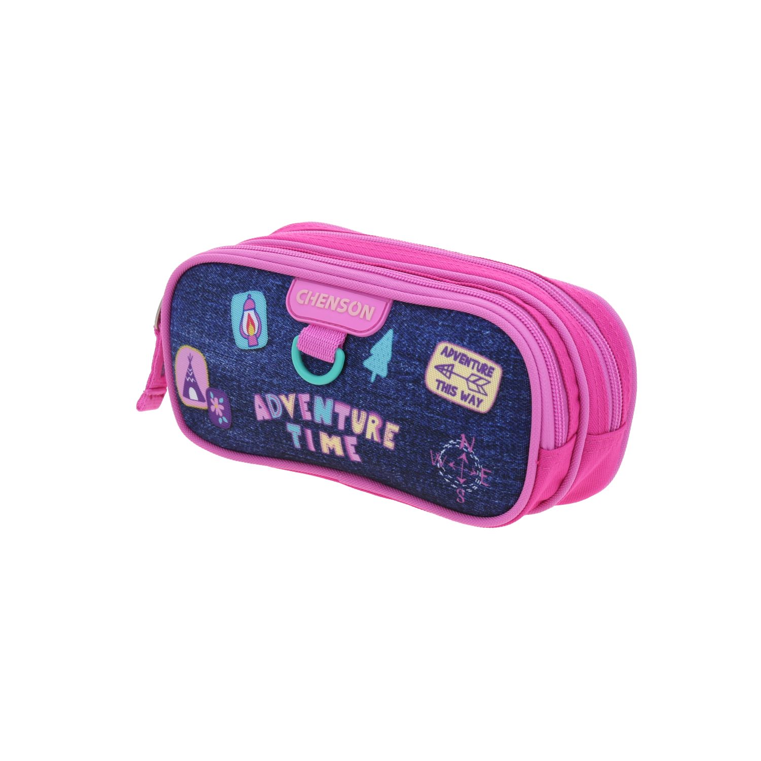 Lapicera escolar Chenson Clásico multicolor con doble compartimento 2