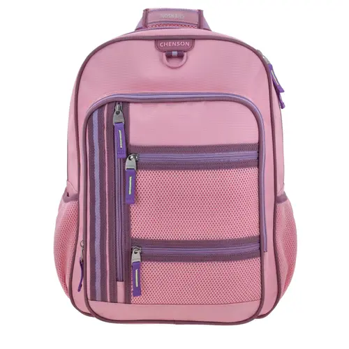 Mochila Escolar Rosa Chenson Clásico - Resistente y Cómoda