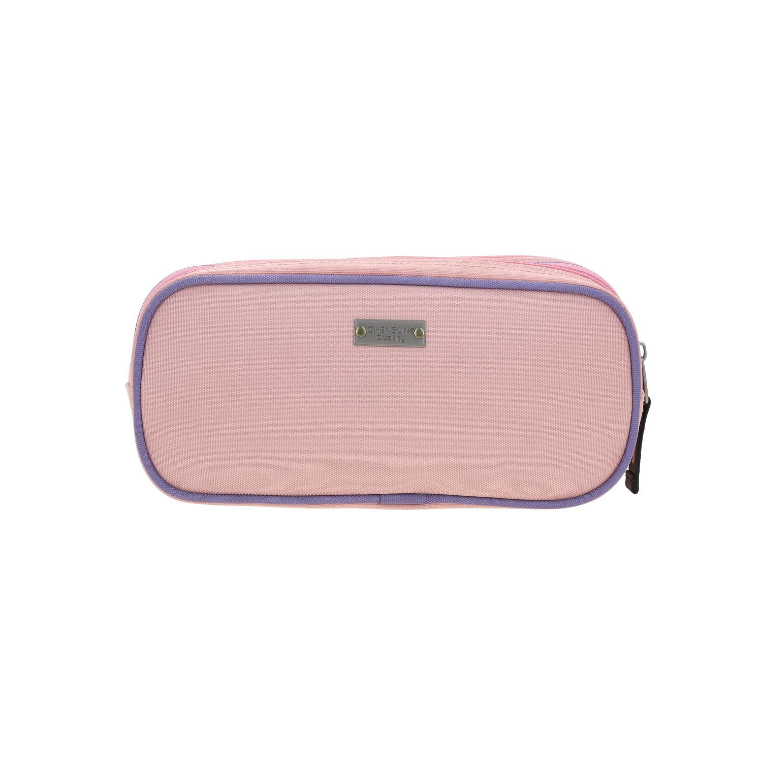 Lapicera escolar Chenson Clásico beige con doble compartimento 4