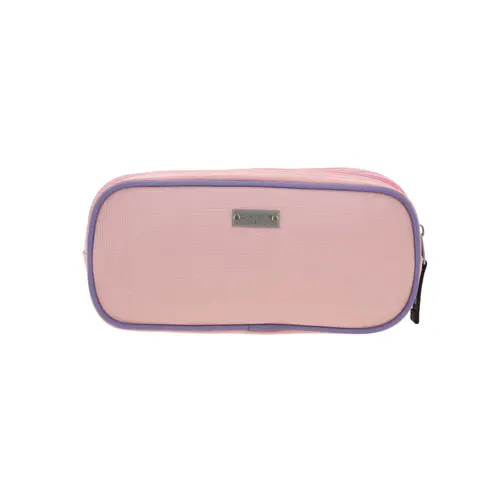 Lapicera escolar Chenson Clásico beige con doble compartimento 4
