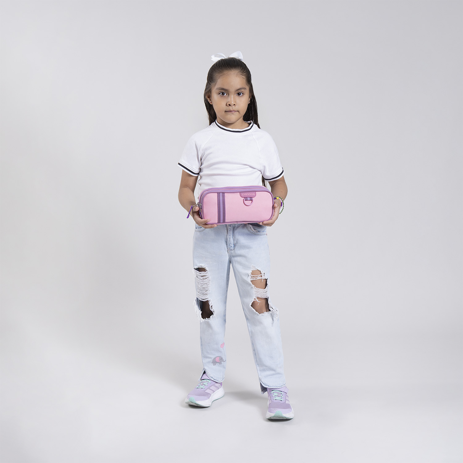 Lapicera Rosa Chenson Clásico - Estuche Escolar Resistente - vista 2