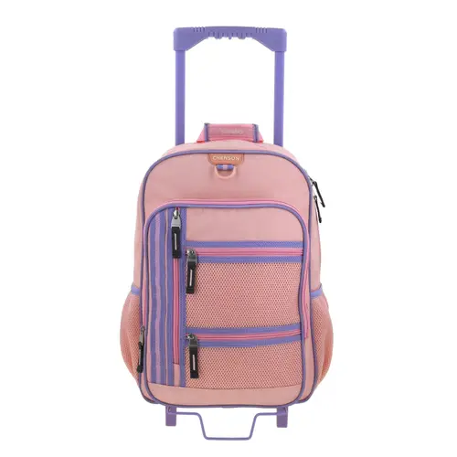 Mochila con Ruedas Chenson Clásico Beige para Primaria - Diseño Funcional