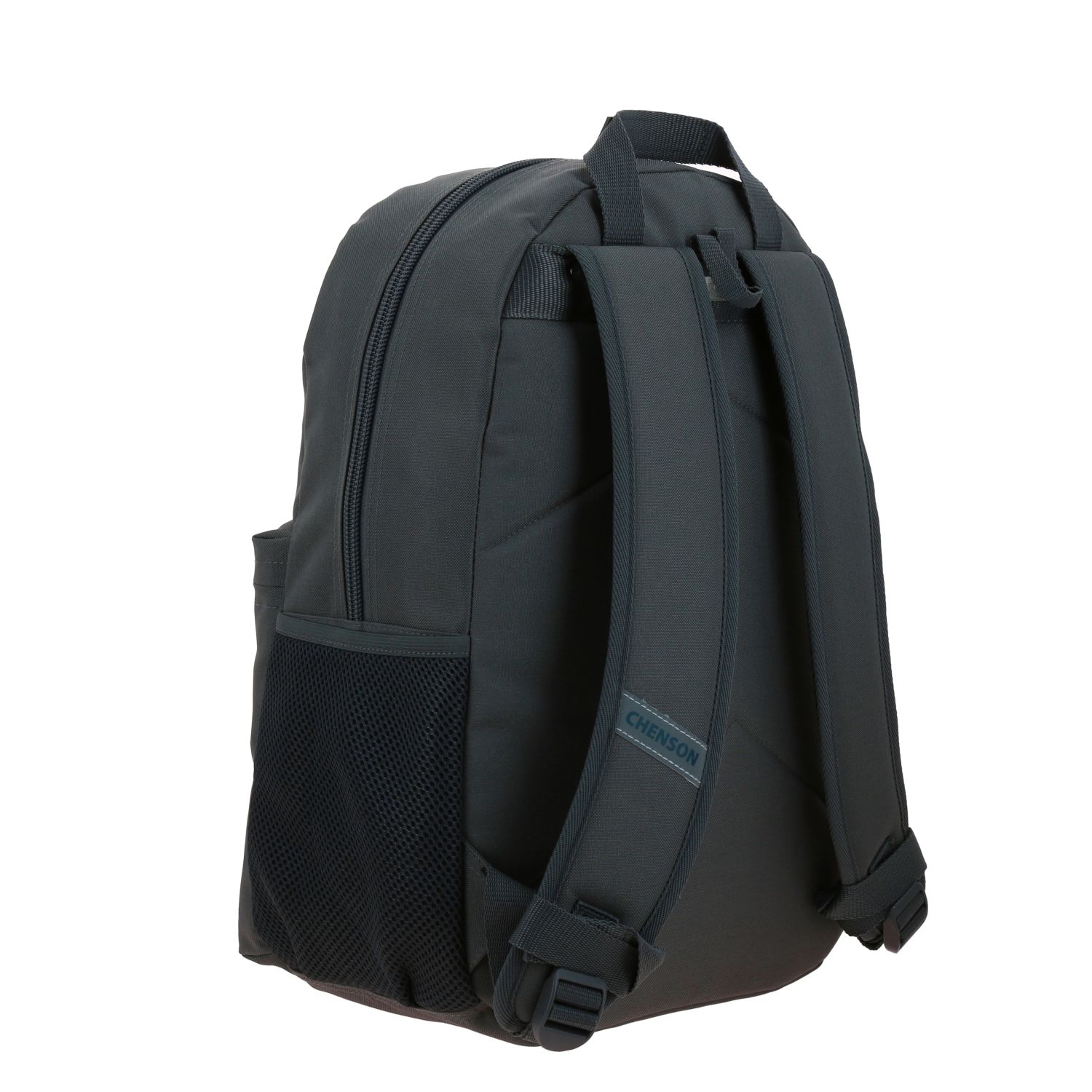 Mochila Chenson Clásico Gris | Backpack Resistente Escolar 3