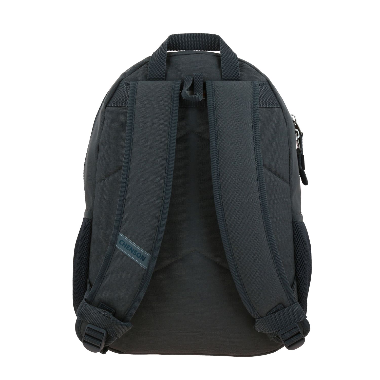 Mochila Chenson Clásico Gris | Backpack Resistente Escolar 4