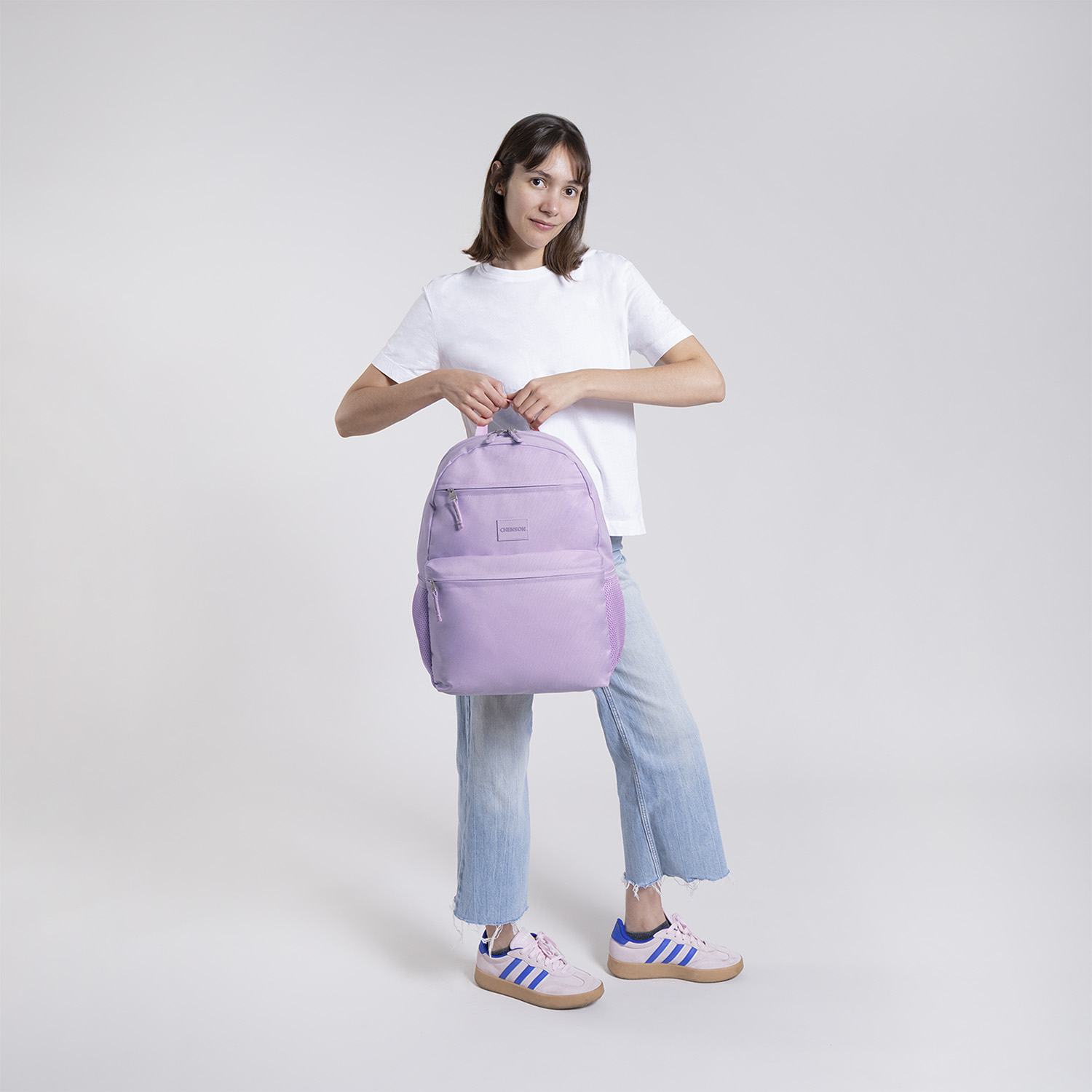 Mochila Escolar Chenson Clásico Color Uva - Resistente y Duradera - vista 2