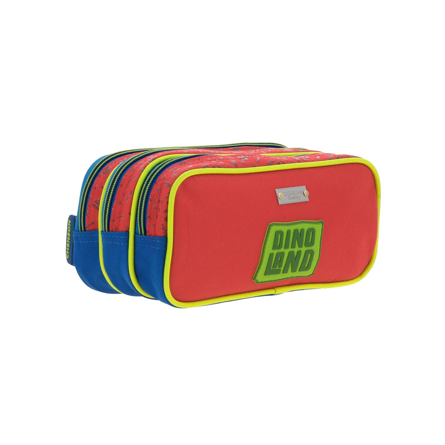 Lapicera escolar Chenson Original roja con triple compartimento 3