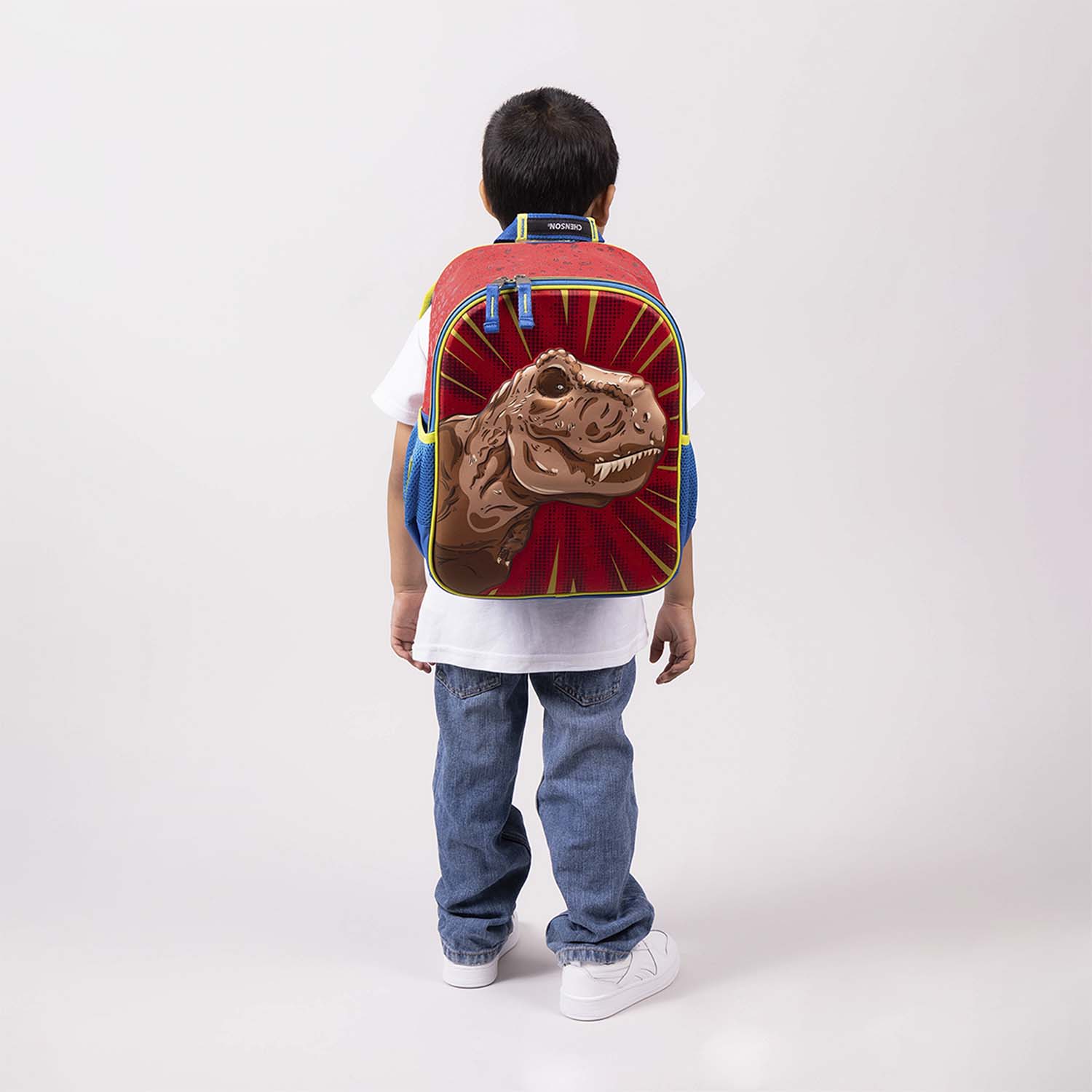 Mochila escolar Chenson Original roja con amplio compartimento - vista 2