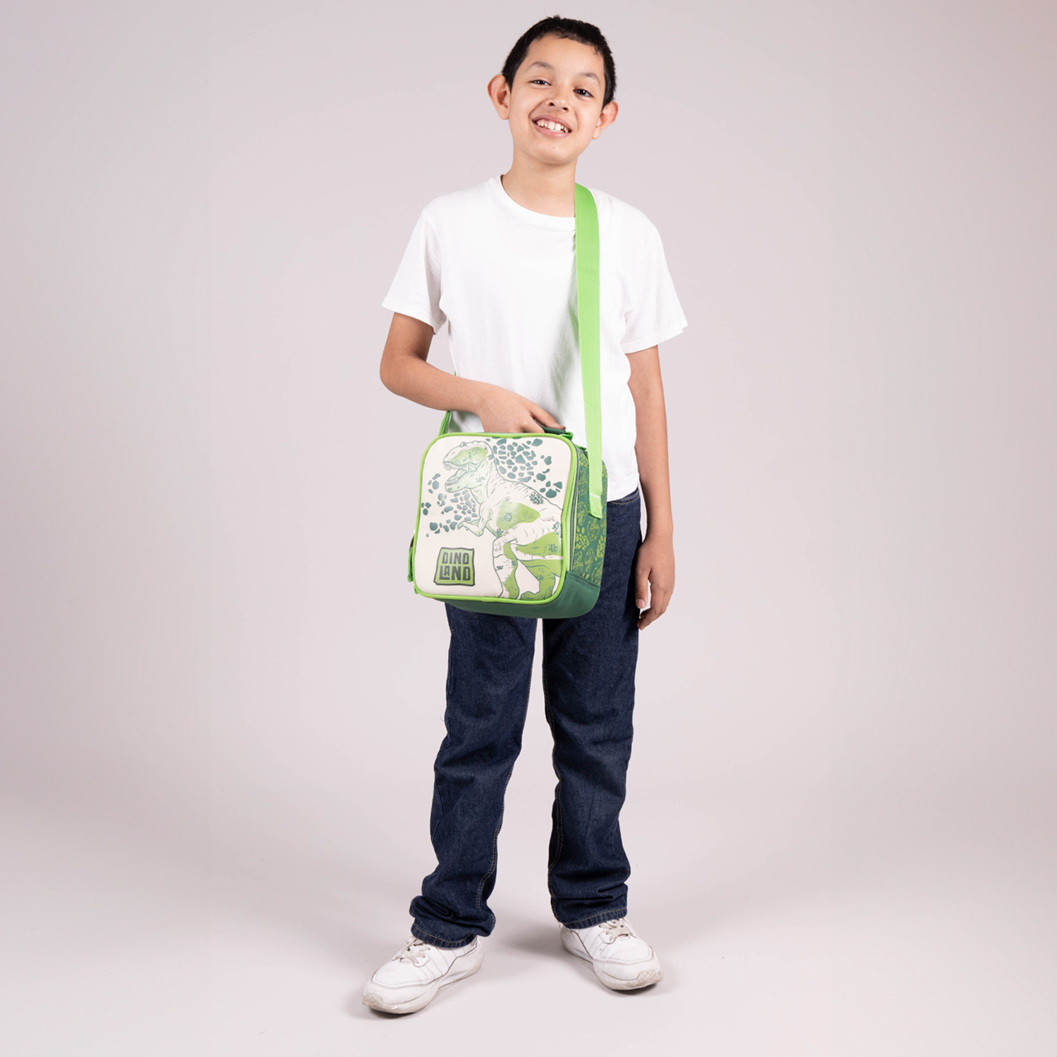 Lonchera escolar térmica Chenson Original verde con diseño práctico - vista 2