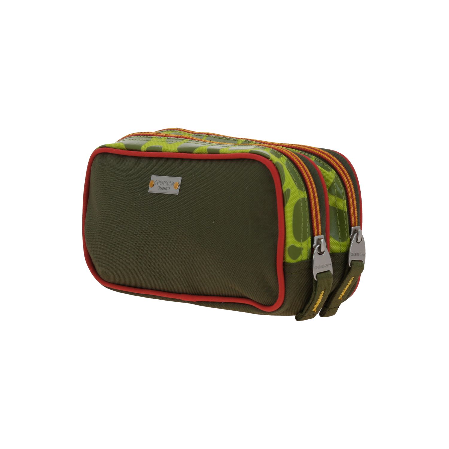 Lapicera Verde Chenson Original - Estuche Escolar Doble Compartimento 5