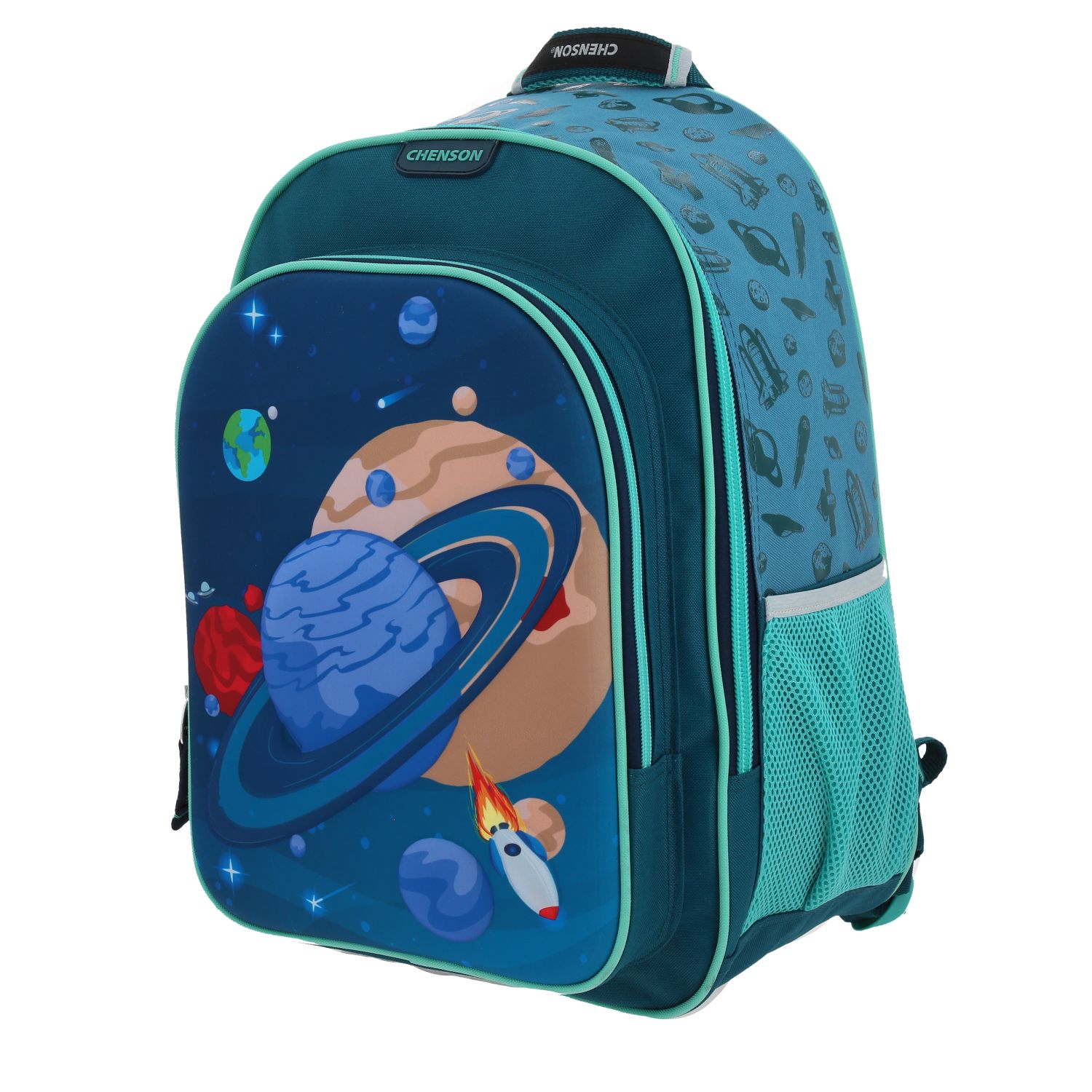 Mochila escolar Chenson Original azul con amplio compartimento 2