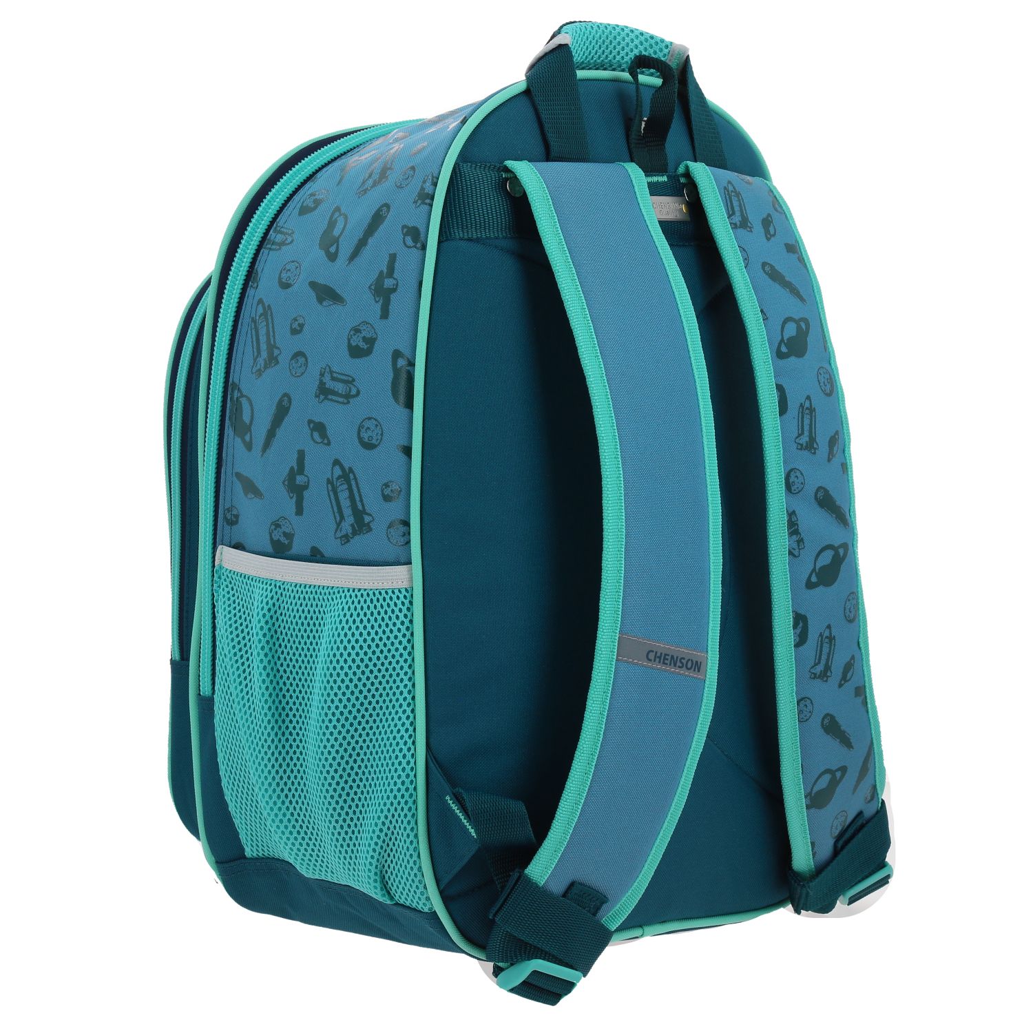 Mochila escolar Chenson Original azul con amplio compartimento 3
