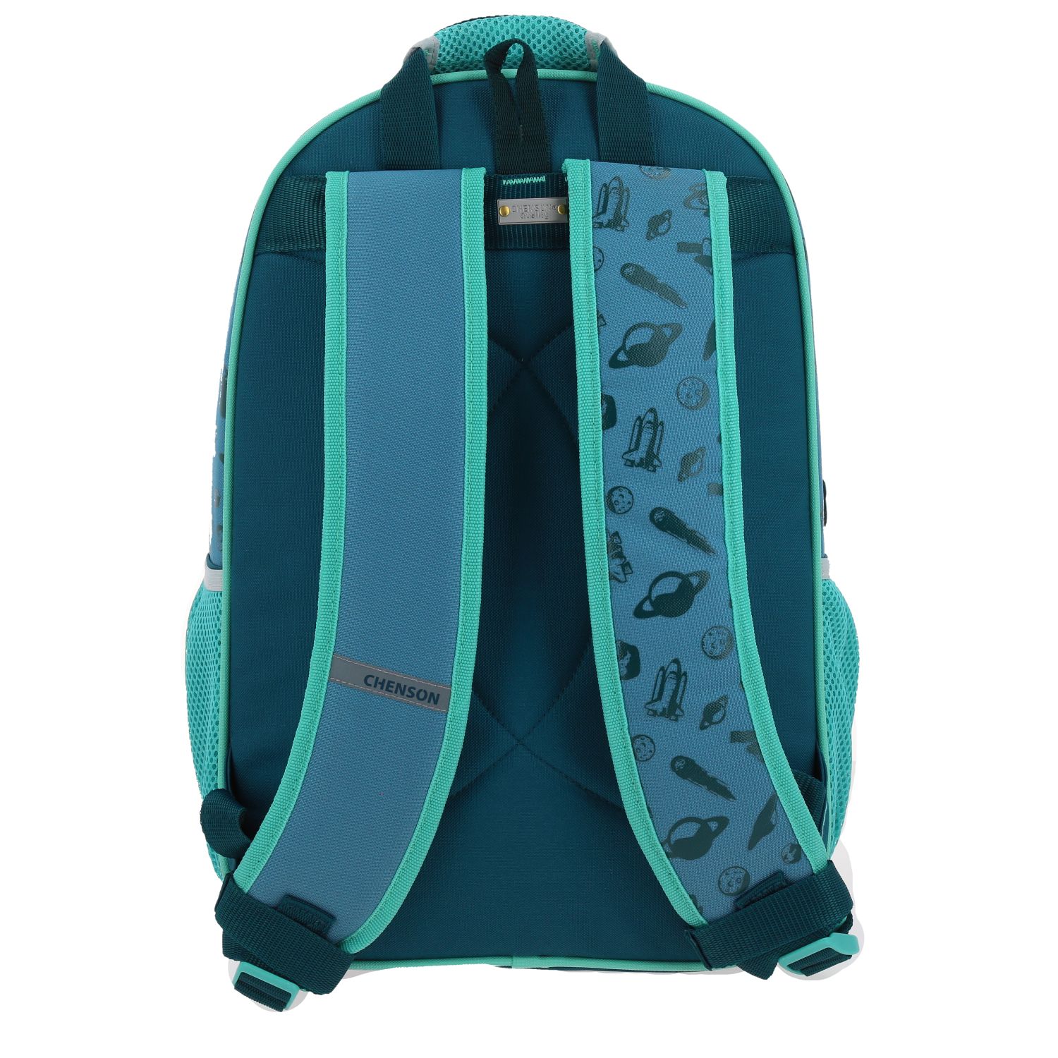 Mochila escolar Chenson Original azul con amplio compartimento 4