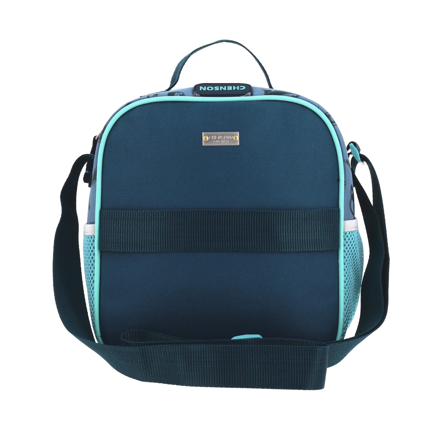 Lonchera escolar térmica Chenson Original azul con diseño práctico 4