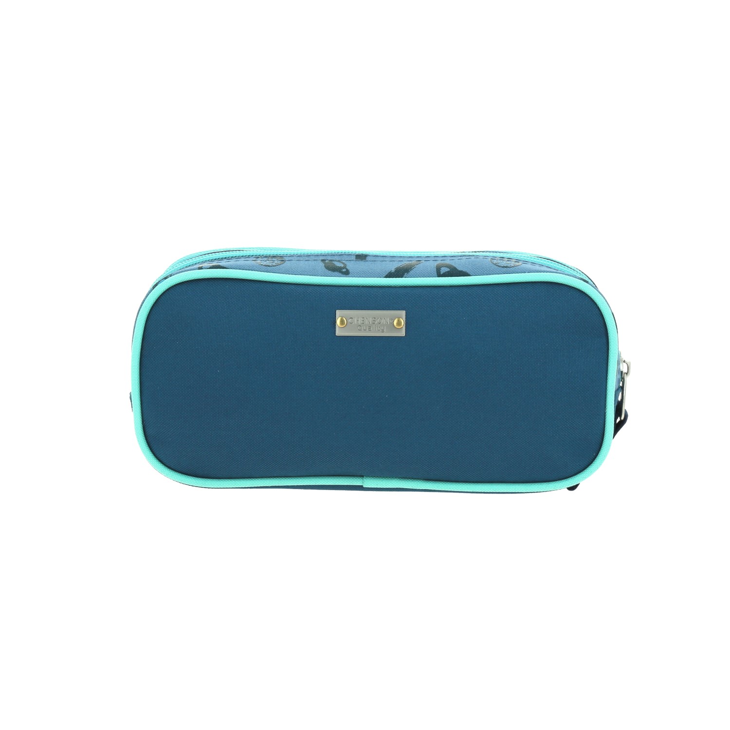 Lapicera Azul Triple Compartimento Chenson Original Primaria 4