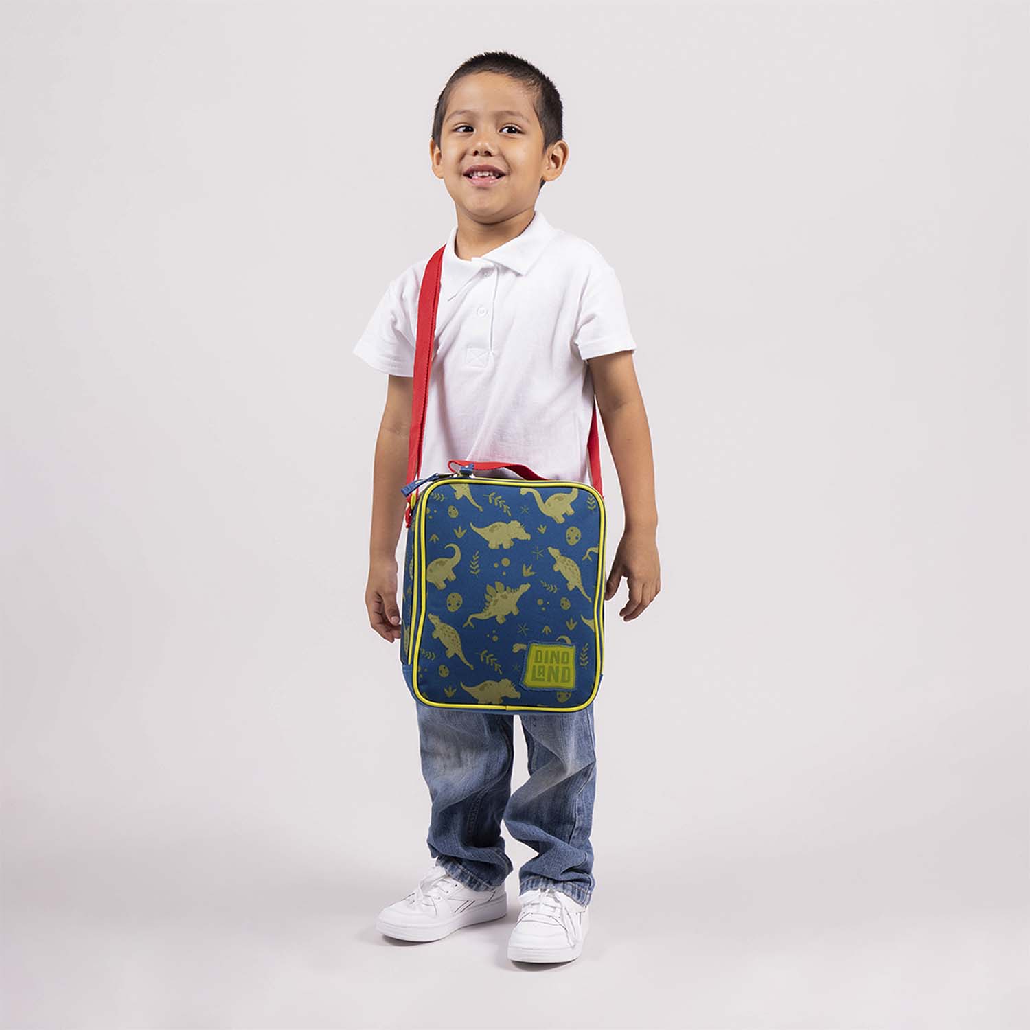 Lonchera escolar térmica Chenson Original azul con diseño práctico - vista 2