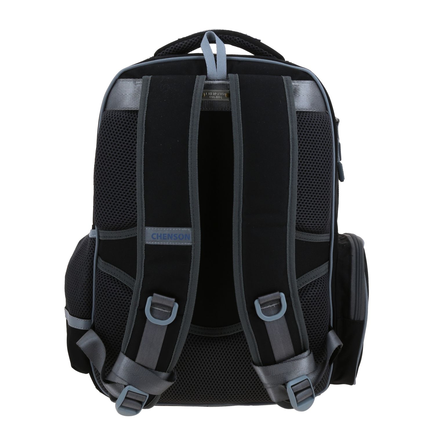 Mochila escolar Chenson Original negra con diseño funcional y moderno 4