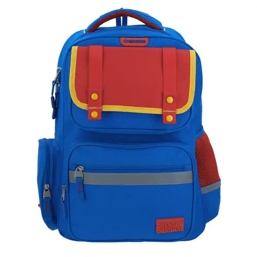 Mochila escolar Chenson Original azul con diseño moderno y amplio espacio 1
