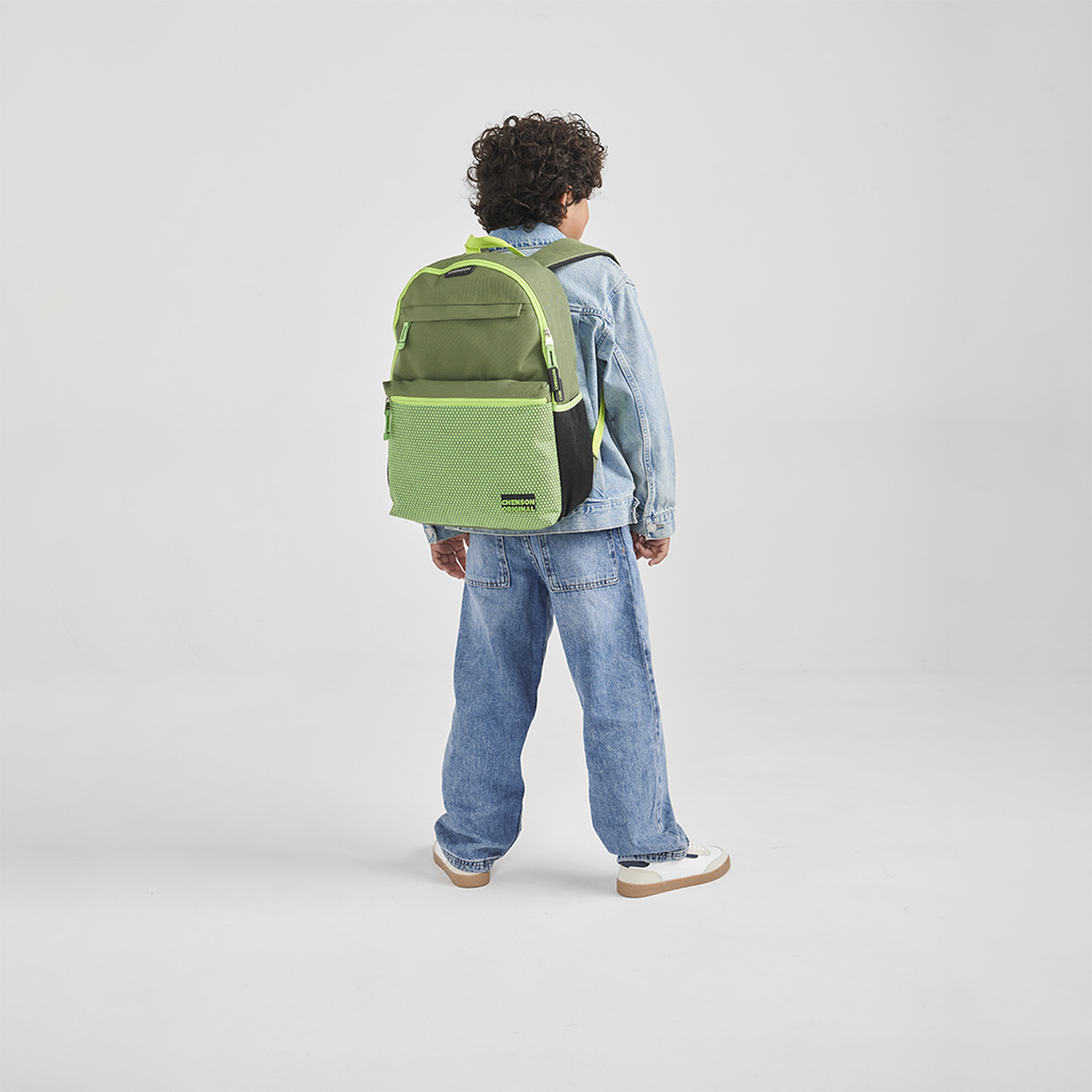 Mochila escolar Chenson Original Verde Seco | Diseño Moderno y Espaciosa - vista 2