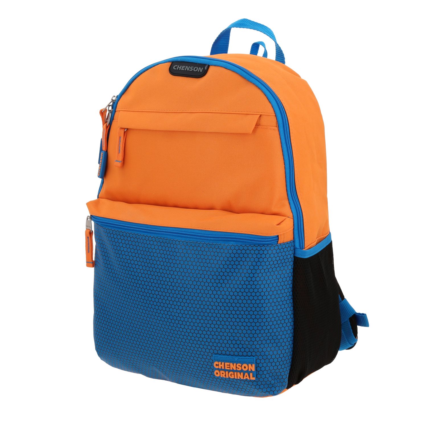 Mochila escolar Chenson Original naranja con diseño funcional y moderno 2