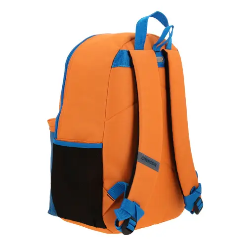 Mochila escolar Chenson Original naranja con diseño funcional y moderno 3