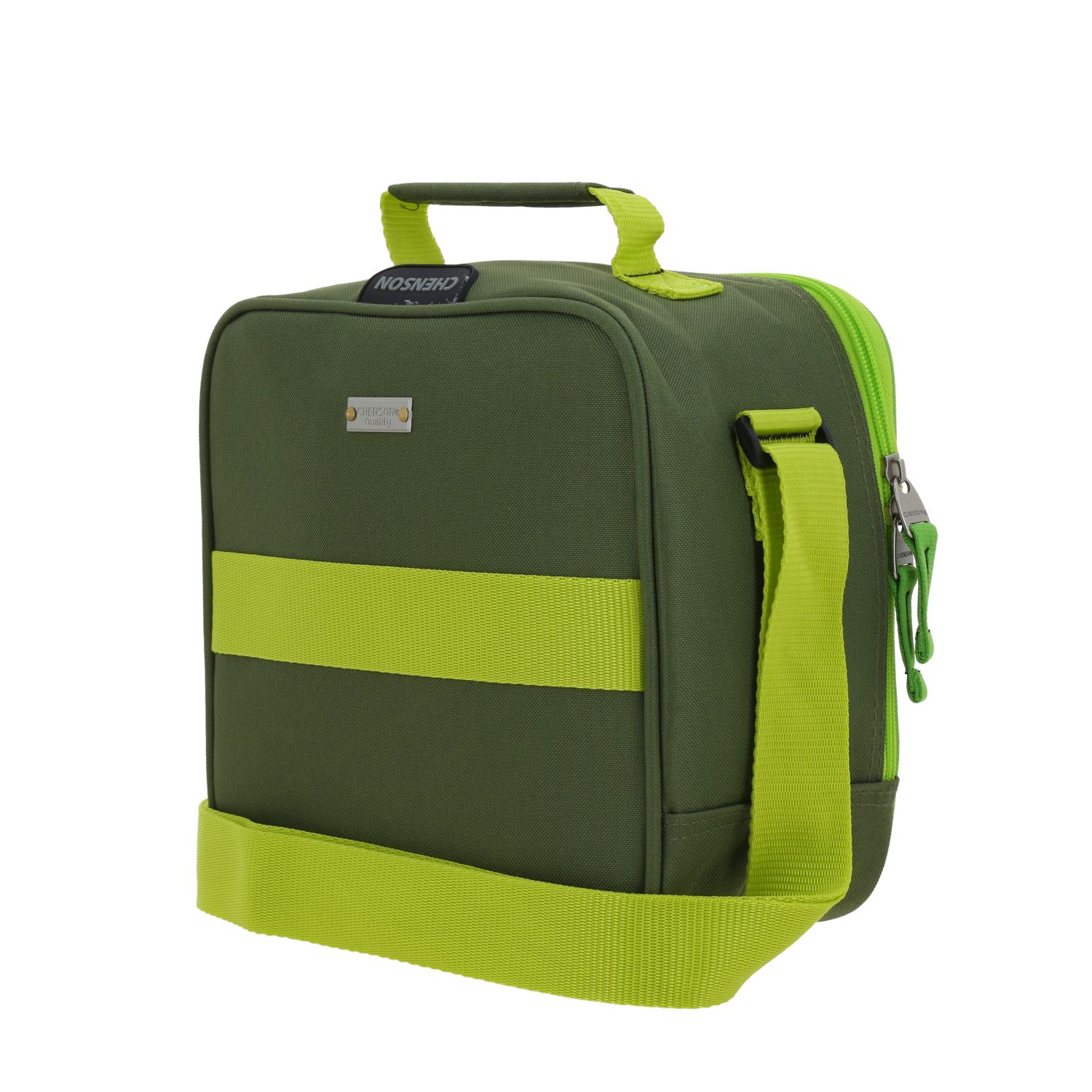 Lonchera escolar térmica Chenson Original verde seco - diseño práctico y funcional 5