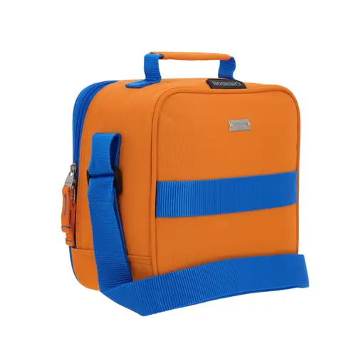 Lonchera escolar térmica Chenson Original naranja con diseño funcional 3