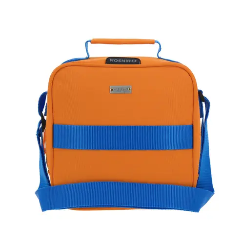 Lonchera escolar térmica Chenson Original naranja con diseño funcional 4