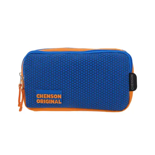 Lapicera escolar Chenson Original naranja con doble compartimento