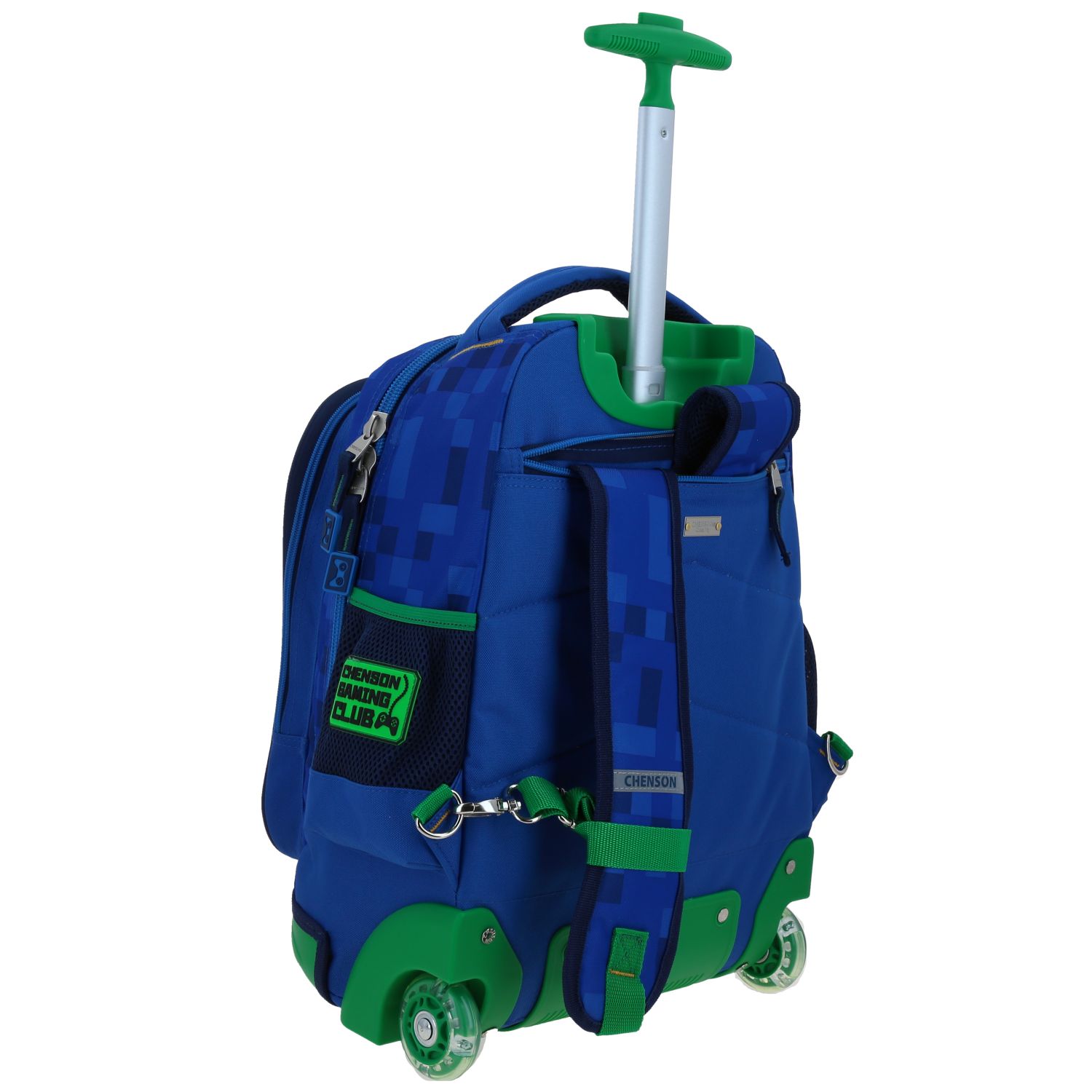 Mochila con Ruedas Chenson Original Azul para Primaria con Llanta LED 3