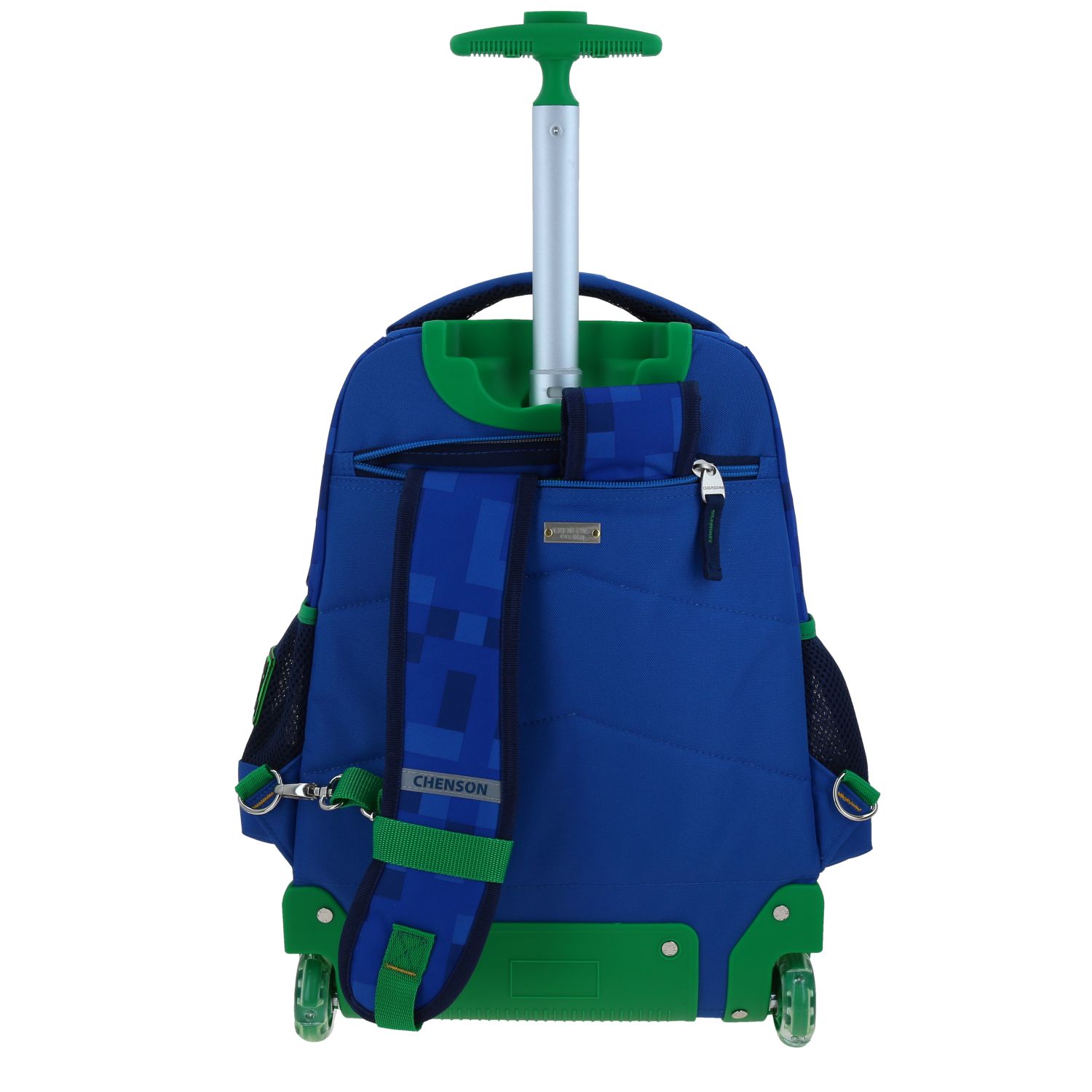 Mochila con Ruedas Chenson Original Azul para Primaria con Llanta LED 4