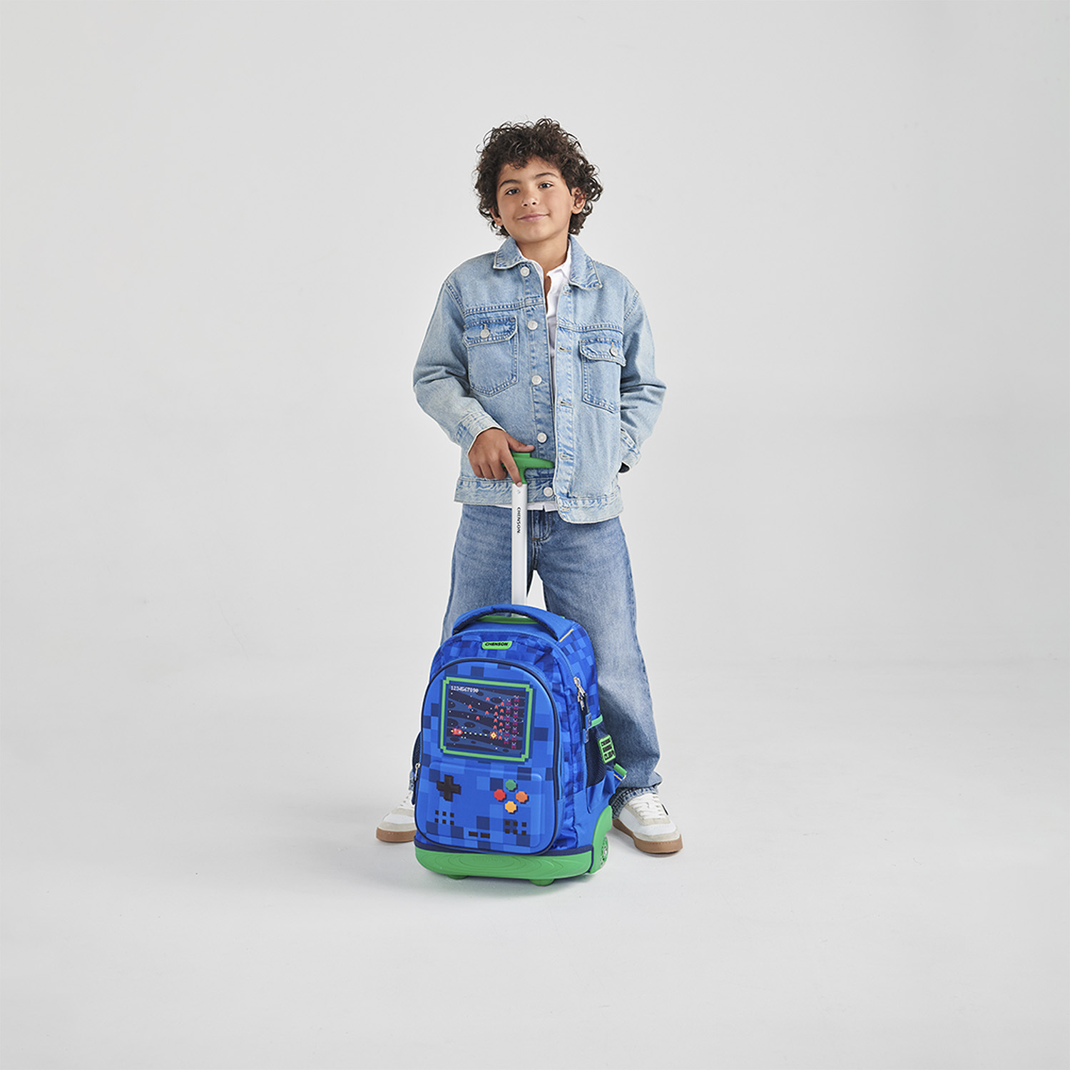 Mochila con Ruedas Chenson Original Azul para Primaria con Llanta LED - vista 2